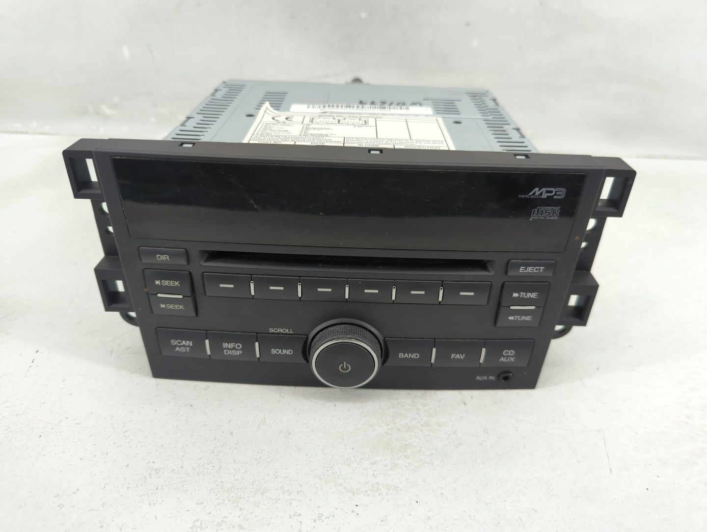 2009-2010 Chevrolet Aveo Radio AM FM Cd Player Receiver Replacement P/N:AGC-7110TA-EZ Fits Fits 2009 2010 OEM Used Auto Part