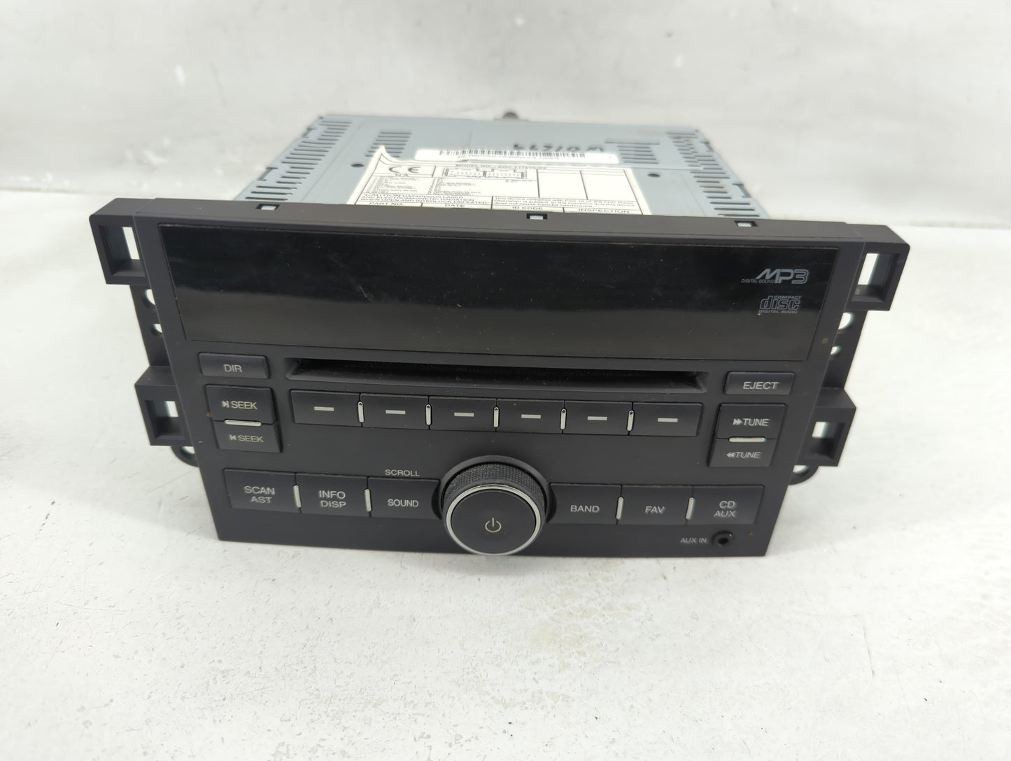2009-2010 Chevrolet Aveo Radio AM FM Cd Player Receiver Replacement P/N:AGC-7110TA-EZ Fits Fits 2009 2010 OEM Used Auto Part