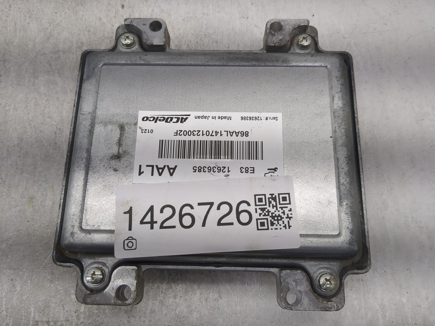 2009-2011 Chevrolet Aveo PCM Engine Control Computer ECU ECM PCU OEM P/N:12636385 12636386 Fits Fits 2009 2010 2011 2012 201