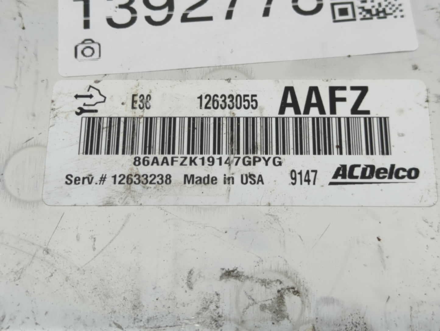 2010-2015 Chevrolet Camaro PCM Engine Control Computer ECU ECM PCU OEM P/N:E38 12633055 Fits OEM Used Auto Parts - Oemusedau