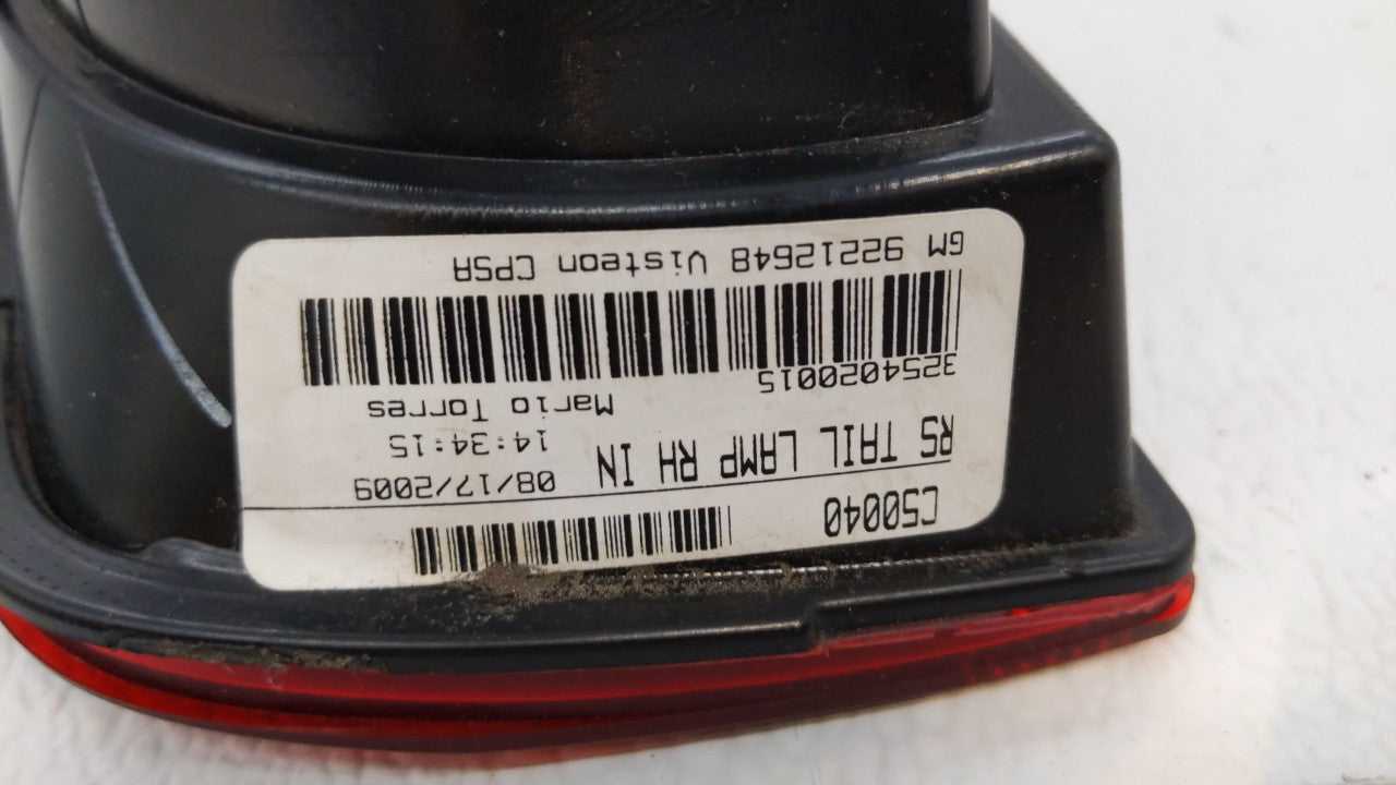 2010-2013 Chevrolet Camaro Tail Light Assembly Passenger Right OEM Fits Fits 2010 2011 2012 2013 OEM Used Auto Parts - Oemus