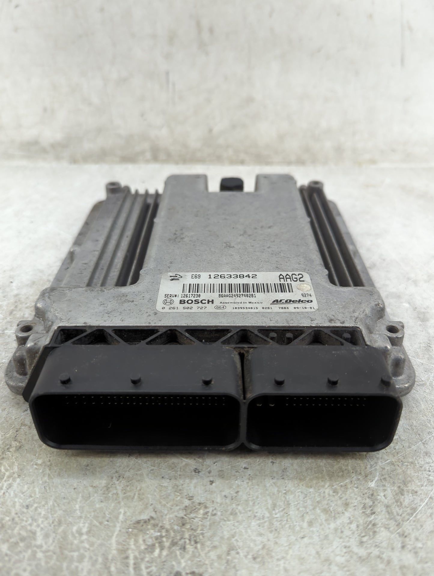 2010-2011 Chevrolet Camaro PCM Engine Control Computer ECU ECM PCU OEM P/N:12633842 12617230, 0261S02727 Fits Fits 2010 2011