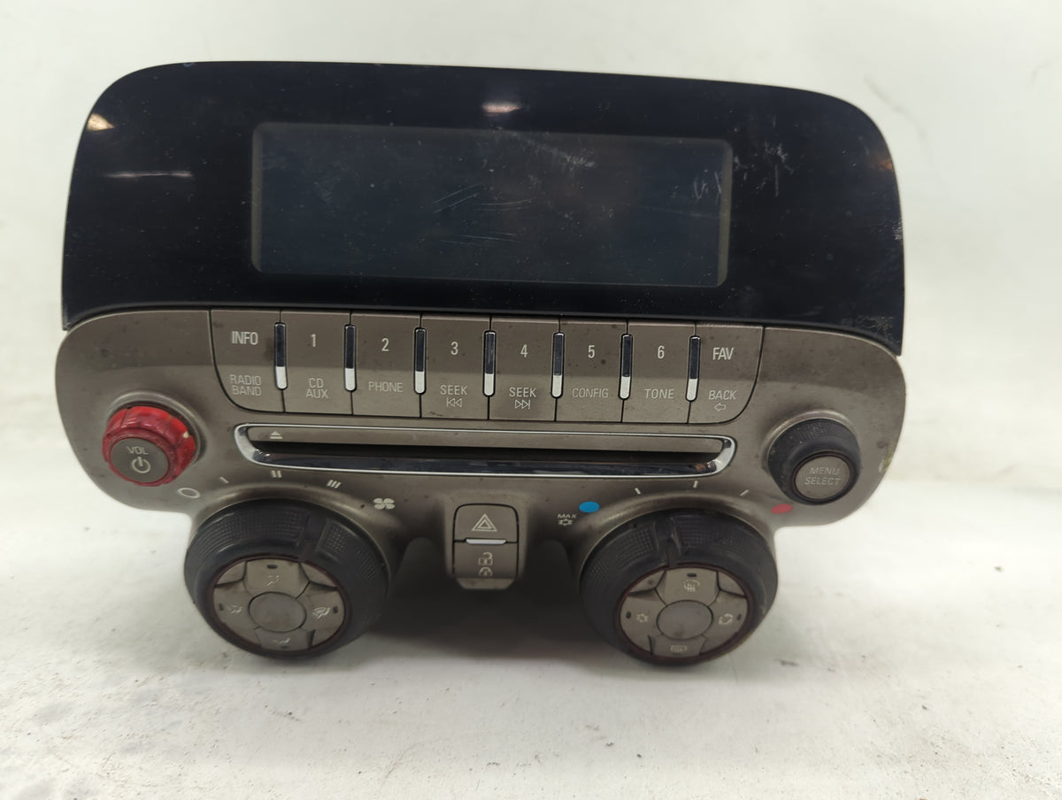 2010-2015 Chevrolet Camaro Radio AM FM Cd Player Receiver Replacement P/N:92235959 913942939002 Fits OEM Used Auto Parts - O