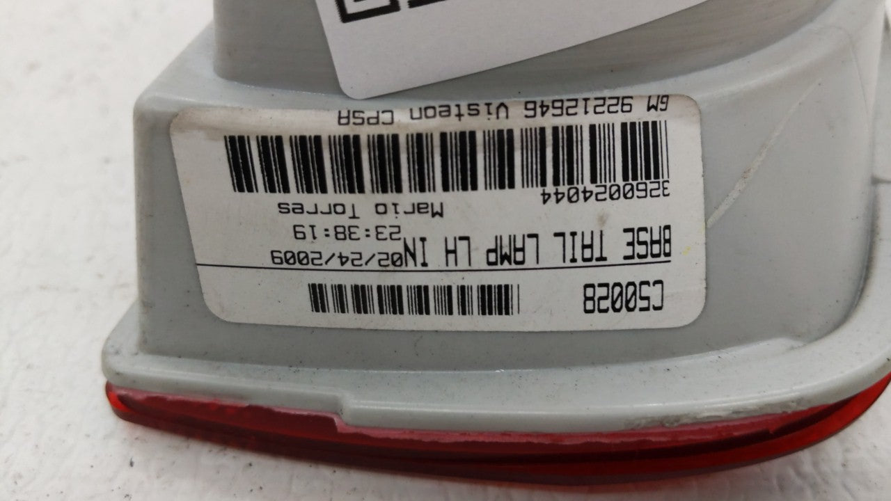 2010-2011 Chevrolet Camaro Tail Light Assembly Driver Left OEM Fits Fits 2010 2011 OEM Used Auto Parts - Oemusedautoparts1.c