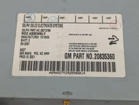 2009-2010 Chevrolet Cobalt Radio AM FM Cd Player Receiver Replacement P/N:20835360 Fits Fits 2009 2010 OEM Used Auto Parts -