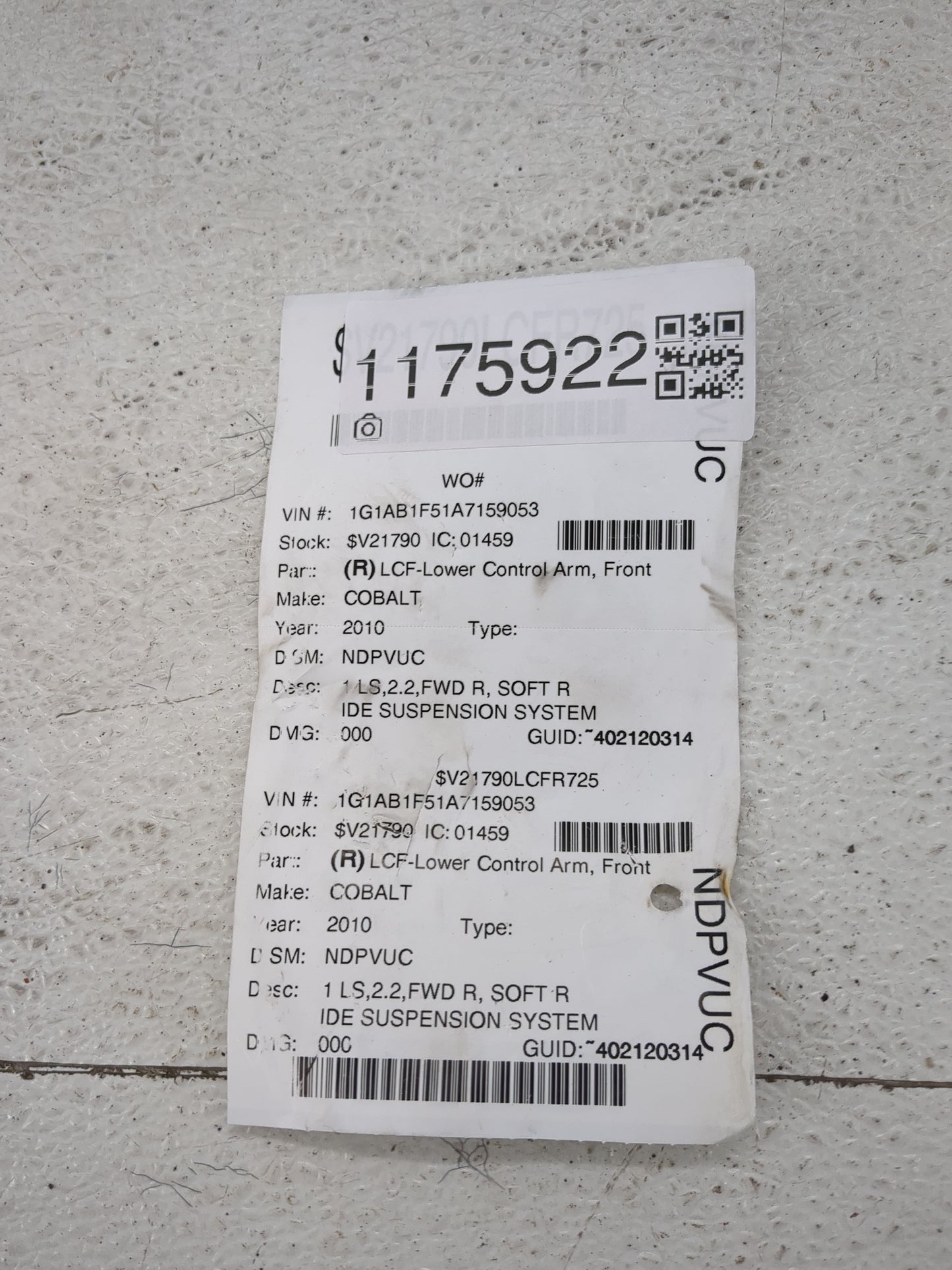 2005-2010 Chevrolet Cobalt Spare Donut Tire Wheel Rim Oem - Oemusedautoparts1.com