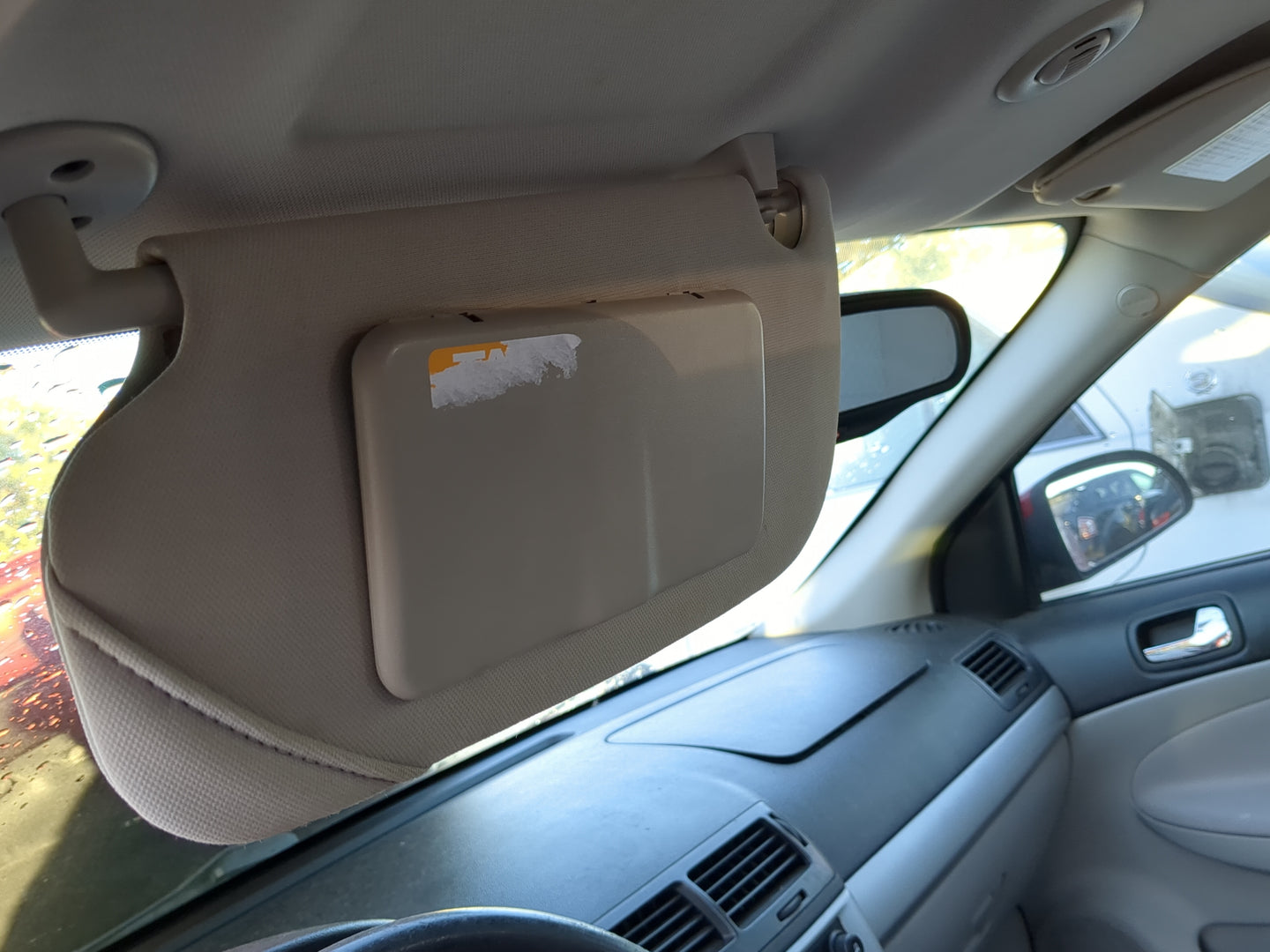 2005-2010 Chevrolet Cobalt Sun Visor Shade Replacement Driver Left Mirror Fits Fits 2005 2006 2007 2008 2009 2010 OEM Used A