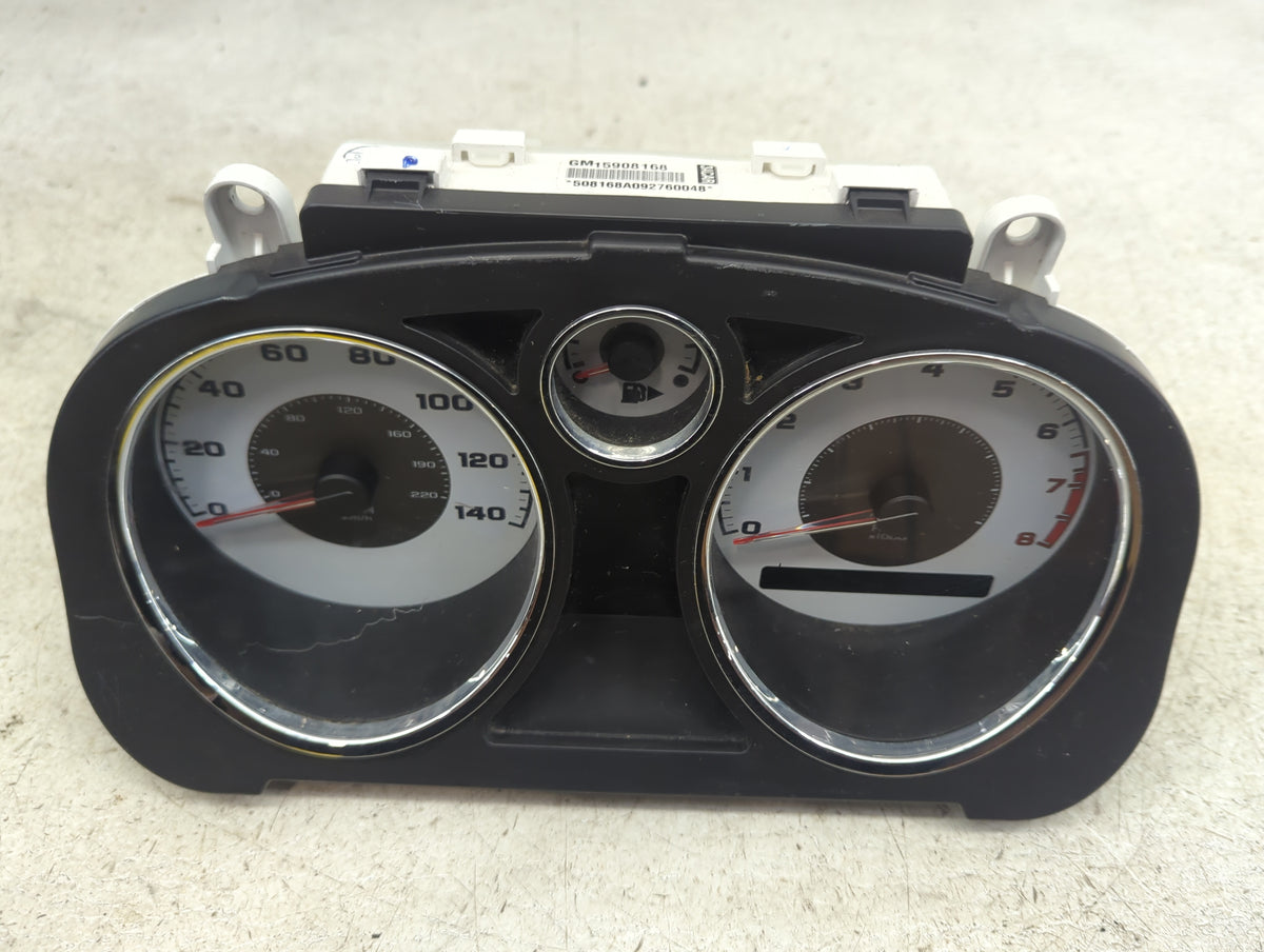 2008-2010 Chevrolet Cobalt Instrument Cluster Speedometer Gauges P/N:15908168 Miles:168K Fits Fits 2008 2009 2010 OEM Used A