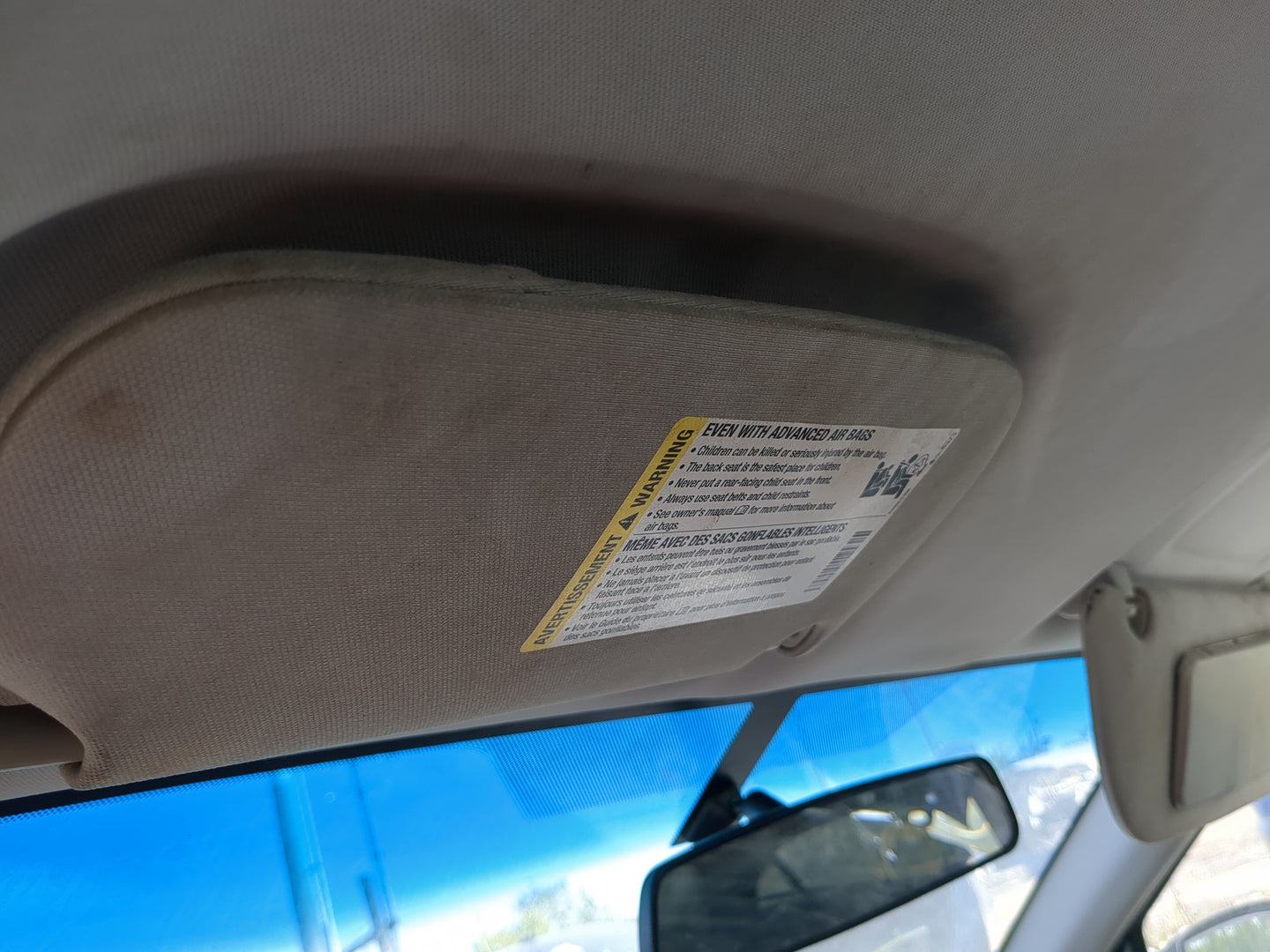 2005-2010 Chevrolet Cobalt Sun Visor Shade Replacement Driver Left Mirror Fits Fits 2005 2006 2007 2008 2009 2010 OEM Used A