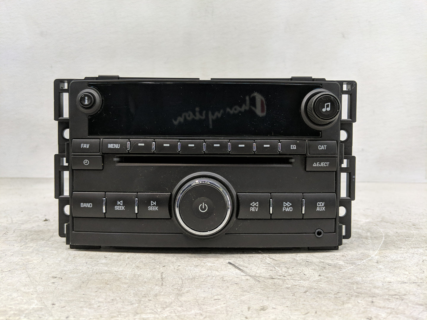 2009-2010 Chevrolet Cobalt Radio AM FM Cd Player Receiver Replacement P/N:20835358 Fits Fits 2009 2010 OEM Used Auto Parts -