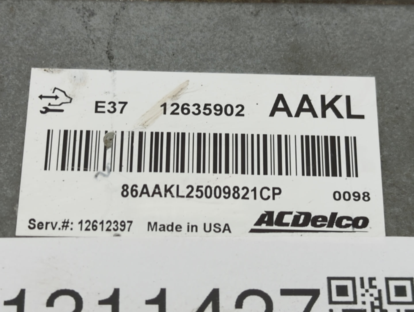 2007-2010 Chevrolet Cobalt PCM Engine Control Computer ECU ECM PCU OEM P/N:12635902 Fits Fits 2007 2008 2009 2010 2011 2012 