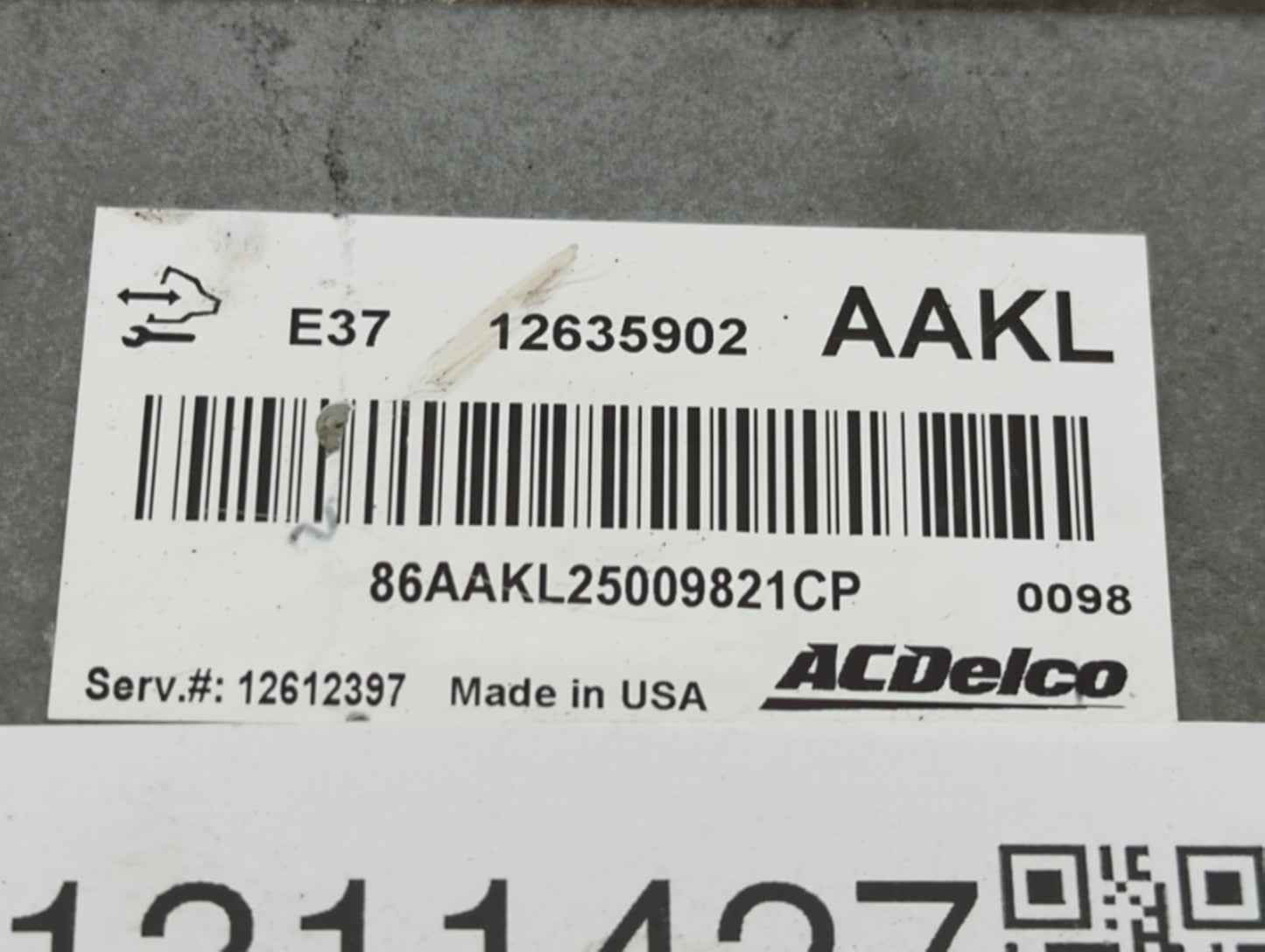 2007-2010 Chevrolet Cobalt PCM Engine Control Computer ECU ECM PCU OEM P/N:12635902 Fits Fits 2007 2008 2009 2010 2011 2012 