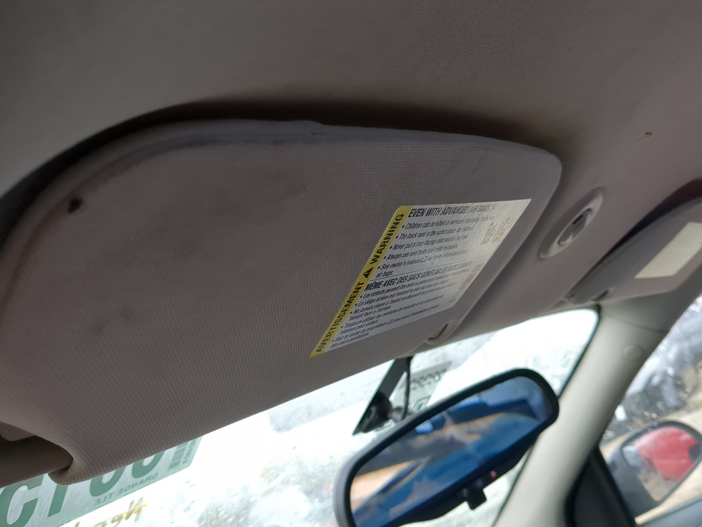 2005-2010 Chevrolet Cobalt Sun Visor Shade Replacement Driver Left Mirror Fits Fits 2005 2006 2007 2008 2009 2010 OEM Used A