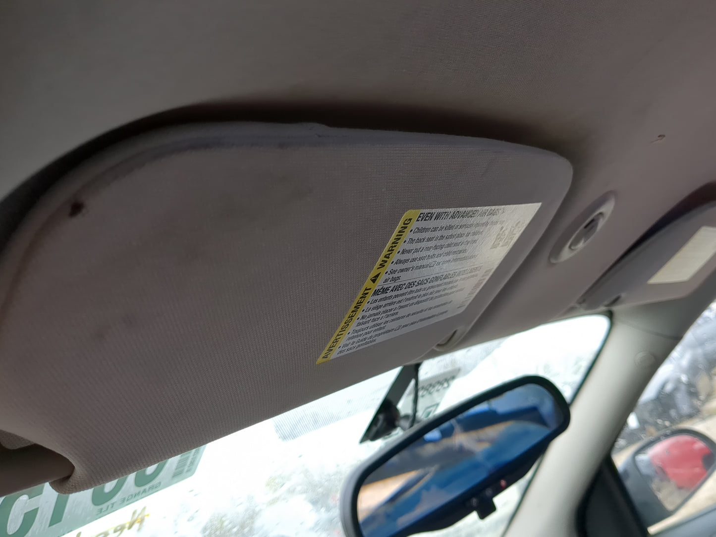 2005-2010 Chevrolet Cobalt Sun Visor Shade Replacement Driver Left Mirror Fits Fits 2005 2006 2007 2008 2009 2010 OEM Used A