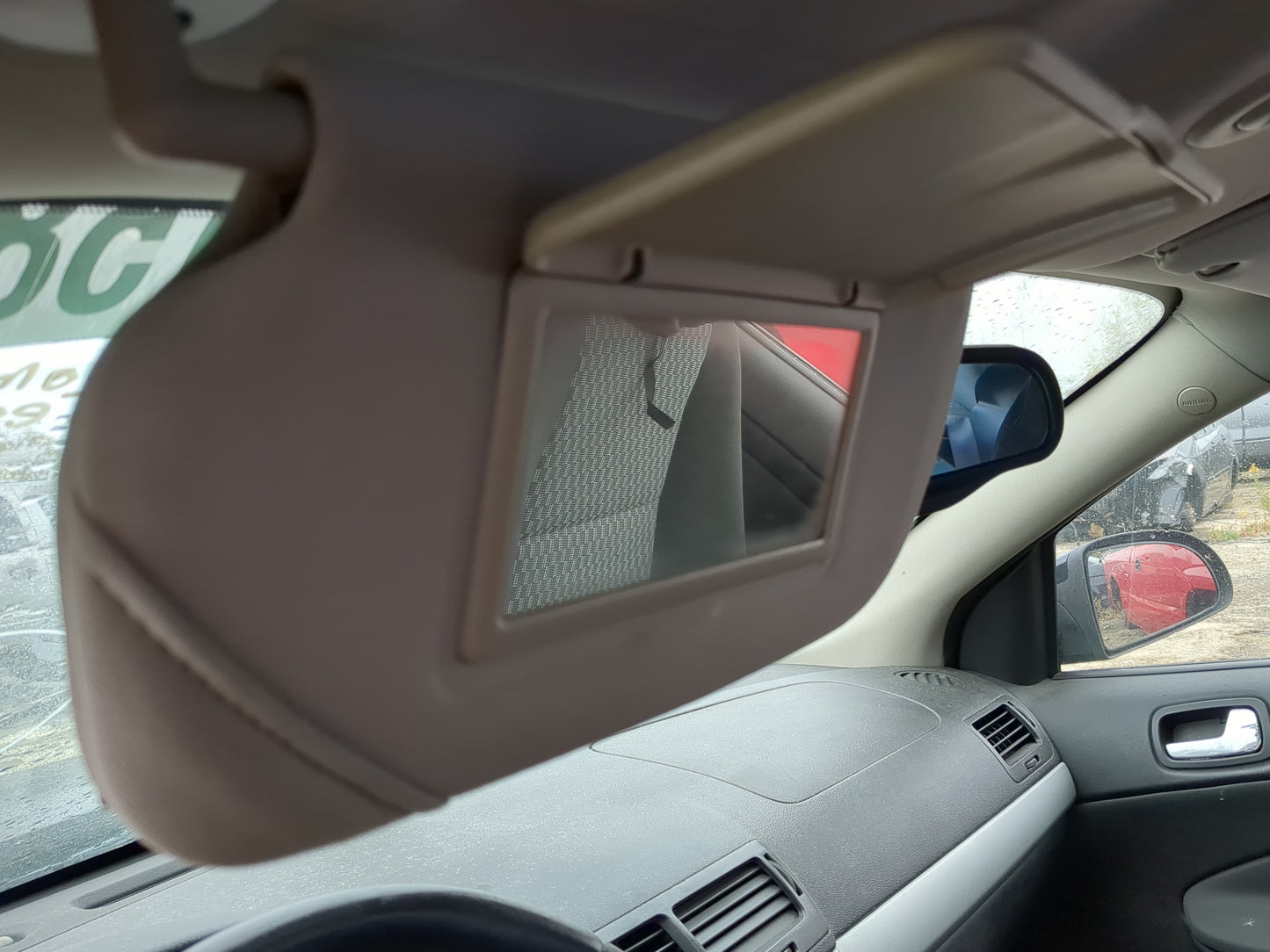 2005-2010 Chevrolet Cobalt Sun Visor Shade Replacement Driver Left Mirror Fits Fits 2005 2006 2007 2008 2009 2010 OEM Used A