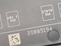 2009-2012 Chevrolet Colorado Fusebox Fuse Box Panel Relay Module P/N:2088519 20885194 Fits Fits 2009 2010 2011 2012 OEM Used