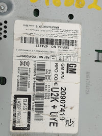 2010-2011 Chevrolet Equinox Radio AM FM Cd Player Receiver Replacement P/N:20907419 Fits Fits 2010 2011 OEM Used Auto Parts 