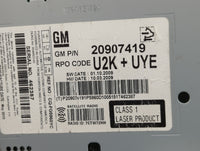 2010 Chevrolet Equinox Radio AM FM Cd Player Receiver Replacement P/N:20907419 CQ-FG5960YC Fits Fits 2011 OEM Used Auto Part