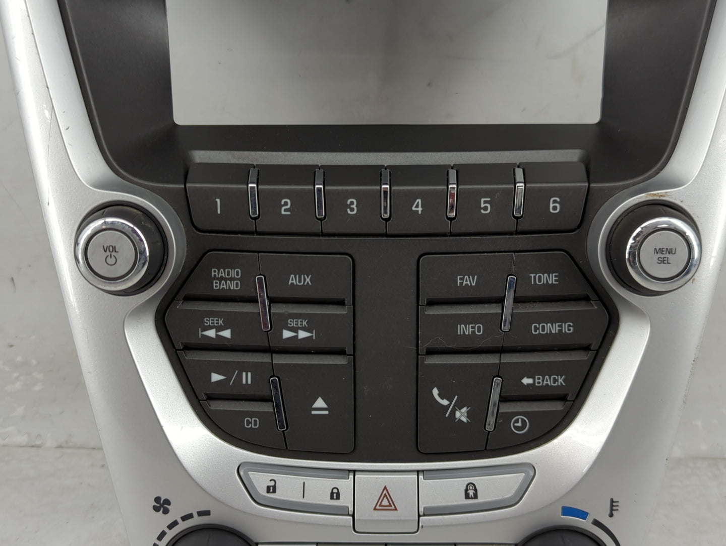 2010-2011 Chevrolet Equinox Radio Control Panel Silver - Oemusedautoparts1.com