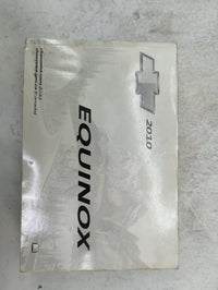 2010 Chevrolet Equinox Owners Manual Book Guide P/N:25798562 OEM Used Auto Parts - Oemusedautoparts1.com