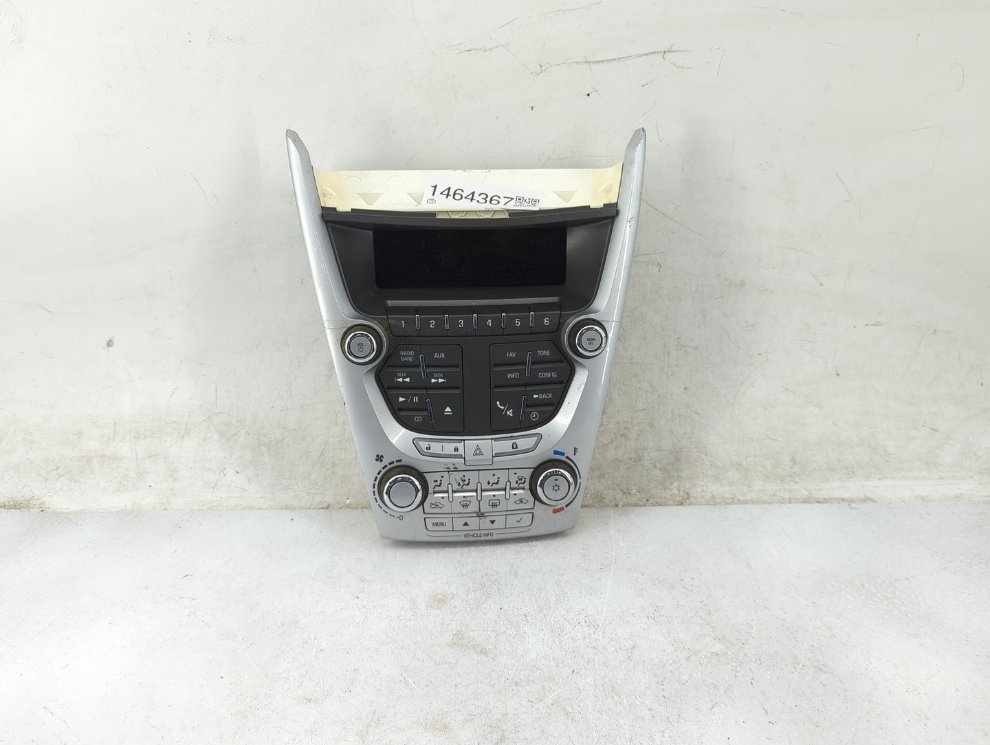 2010-2011 Chevrolet Equinox Radio Control Panel 1464367 - Oemusedautoparts1.com