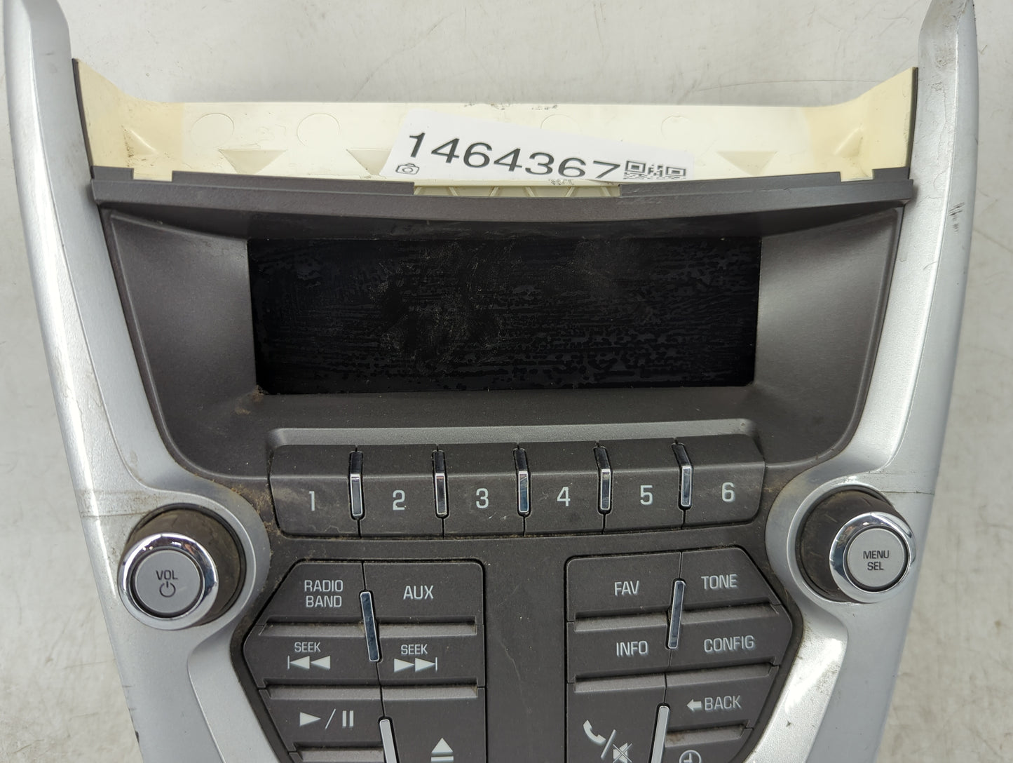 2010-2011 Chevrolet Equinox Radio Control Panel 1464367 - Oemusedautoparts1.com