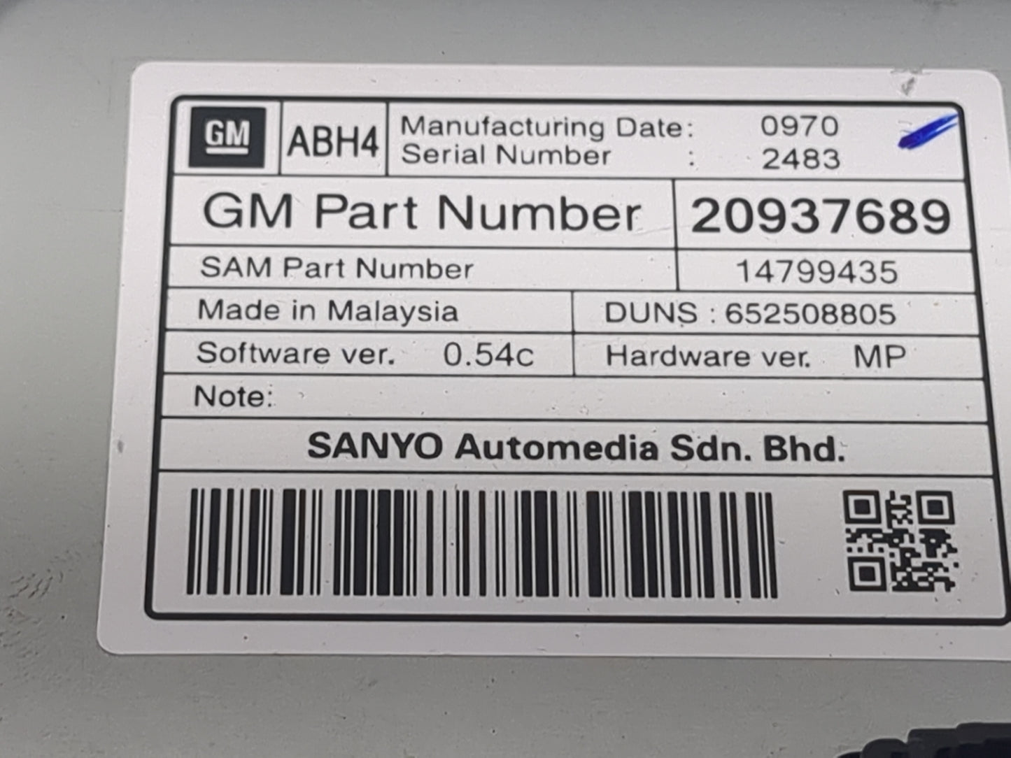 2010-2011 Chevrolet Equinox Information Display Screen 1471178 - Oemusedautoparts1.com