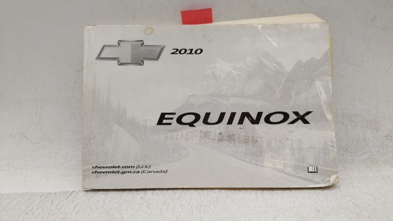 2010 Chevrolet Equinox Owners Manual Book Guide OEM Used Auto Parts - Oemusedautoparts1.com