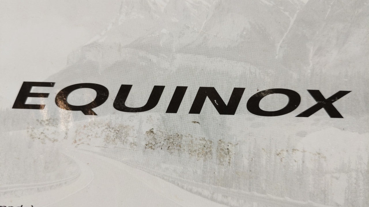 2010 Chevrolet Equinox Owners Manual Book Guide OEM Used Auto Parts - Oemusedautoparts1.com