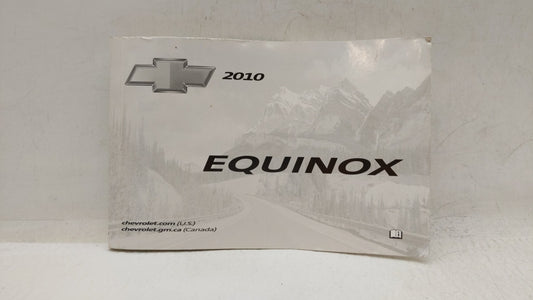 2010 Chevrolet Equinox Owners Manual Book Guide OEM Used Auto Parts - Oemusedautoparts1.com
