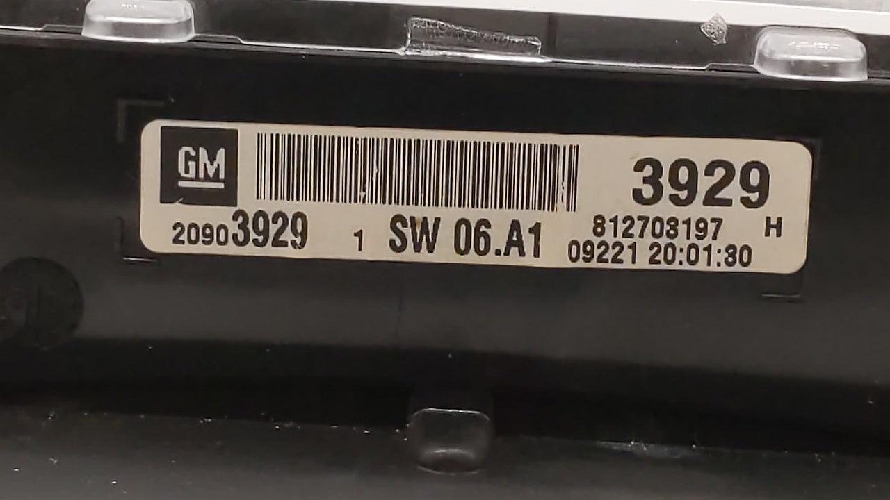 2010 Chevrolet Equinox Instrument Cluster Speedometer Gauges P/N:20919738 20903929, 20838838 Fits OEM Used Auto Parts - Oemu