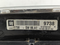 2010 Chevrolet Equinox Instrument Cluster Speedometer Gauges P/N:20919738 20903929, 20838838 Miles: Fits OEM Used Auto Parts