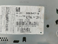 2010 Chevrolet Equinox Radio AM FM Cd Player Receiver Replacement P/N:20907419 20843235 Fits Fits 2011 OEM Used Auto Parts -