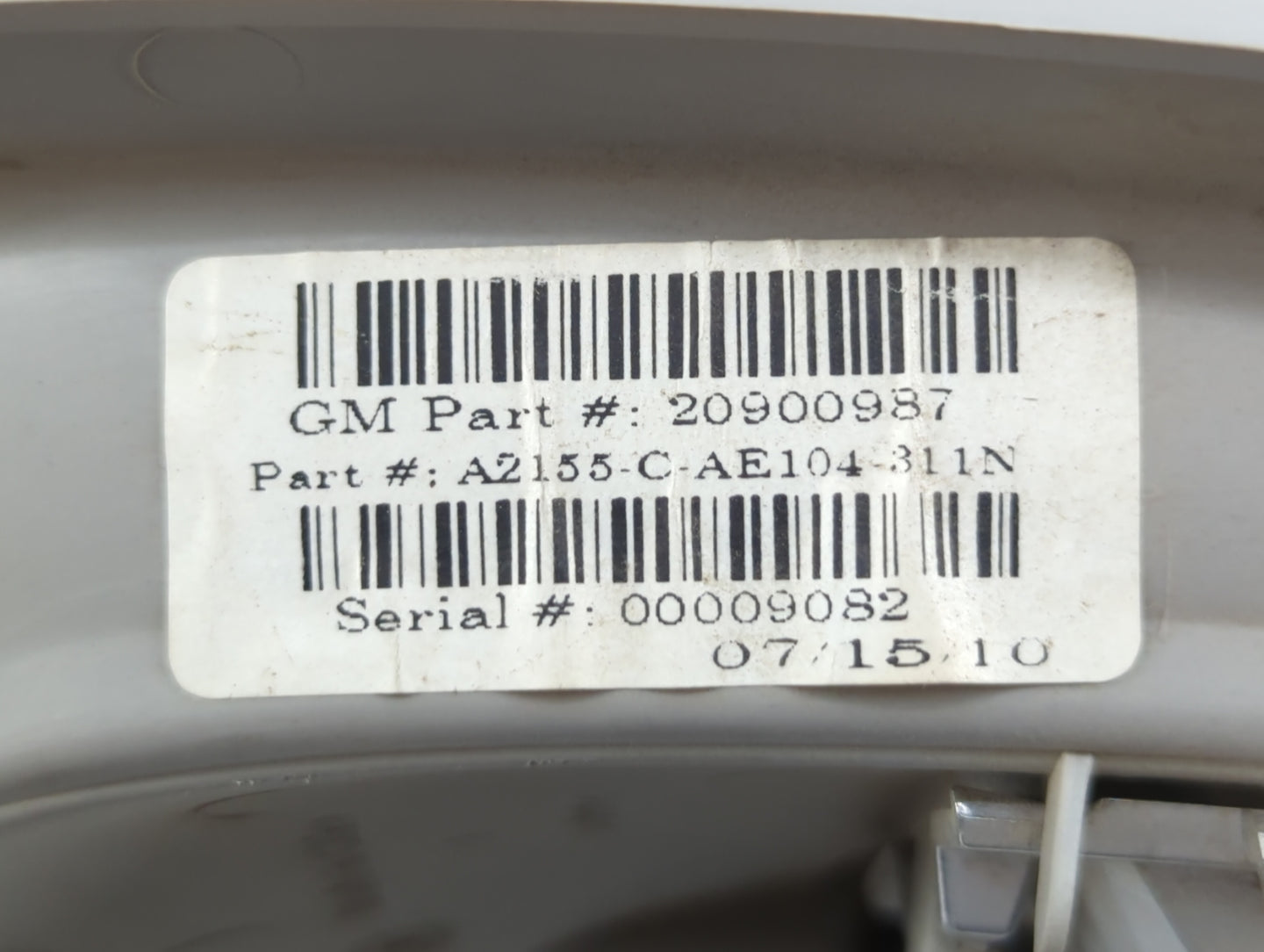 2010-2011 Chevrolet Equinox Overhead Console W/rear Climate Control - Oemusedautoparts1.com