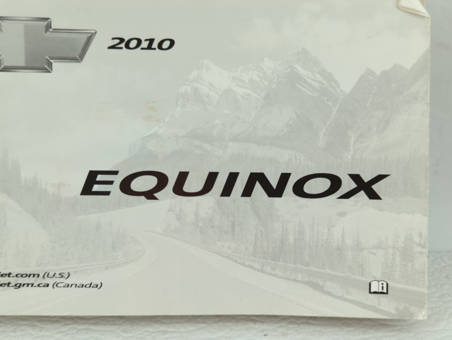 2010 Chevrolet Equinox Owners Manual Book Guide OEM Used Auto Parts - Oemusedautoparts1.com