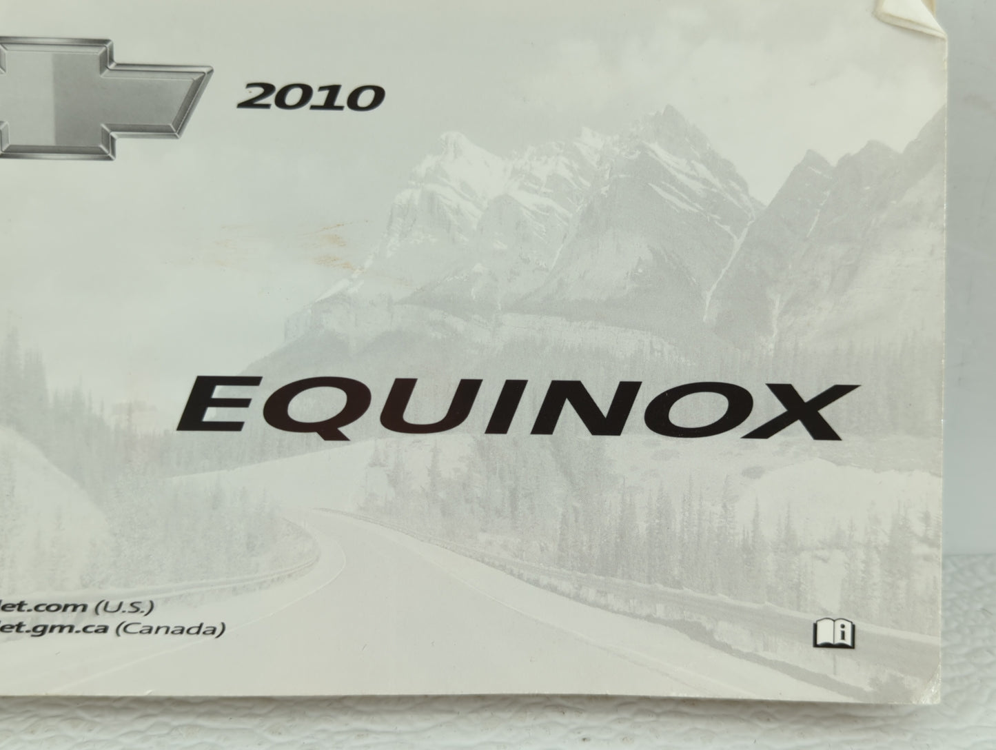 2010 Chevrolet Equinox Owners Manual Book Guide OEM Used Auto Parts - Oemusedautoparts1.com
