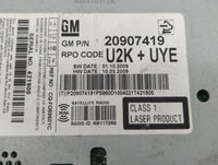 2010 Chevrolet Equinox Radio AM FM Cd Player Receiver Replacement P/N:20907419 Fits Fits 2011 OEM Used Auto Parts - Oemuseda