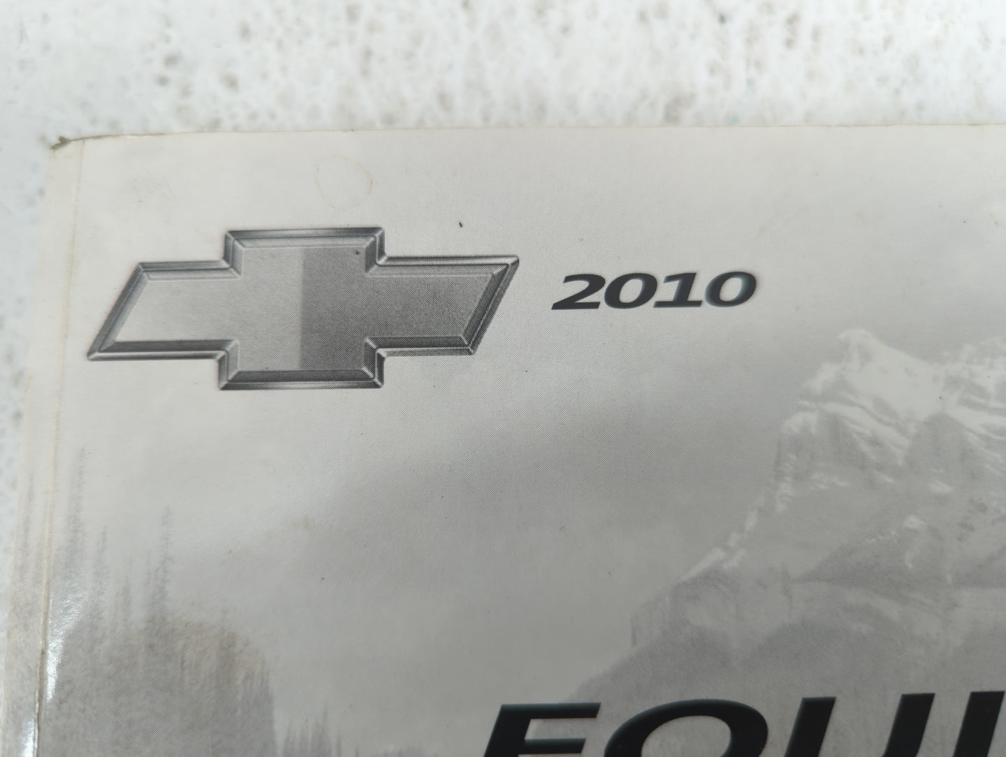 2010 Chevrolet Equinox Owners Manual Book Guide OEM Used Auto Parts - Oemusedautoparts1.com