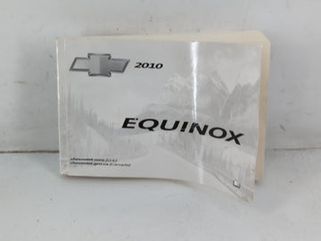 2010 Chevrolet Equinox Owners Manual Book Guide P/N:25798562 B OEM Used Auto Parts - Oemusedautoparts1.com