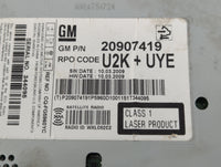2010 Chevrolet Equinox Radio AM FM Cd Player Receiver Replacement P/N:20907419 Fits Fits 2011 OEM Used Auto Parts - Oemuseda