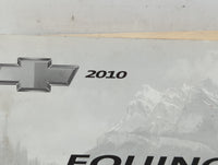 2010 Chevrolet Equinox Owners Manual Book Guide P/N:25798562 C OEM Used Auto Parts - Oemusedautoparts1.com
