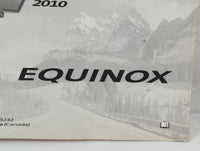 2010 Chevrolet Equinox Owners Manual Book Guide P/N:25798562 C OEM Used Auto Parts - Oemusedautoparts1.com