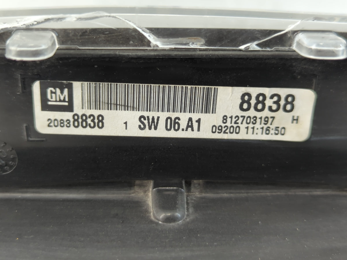 2010 Chevrolet Equinox Instrument Cluster Speedometer Gauges P/N:20838838 Miles: Fits OEM Used Auto Parts - Oemusedautoparts