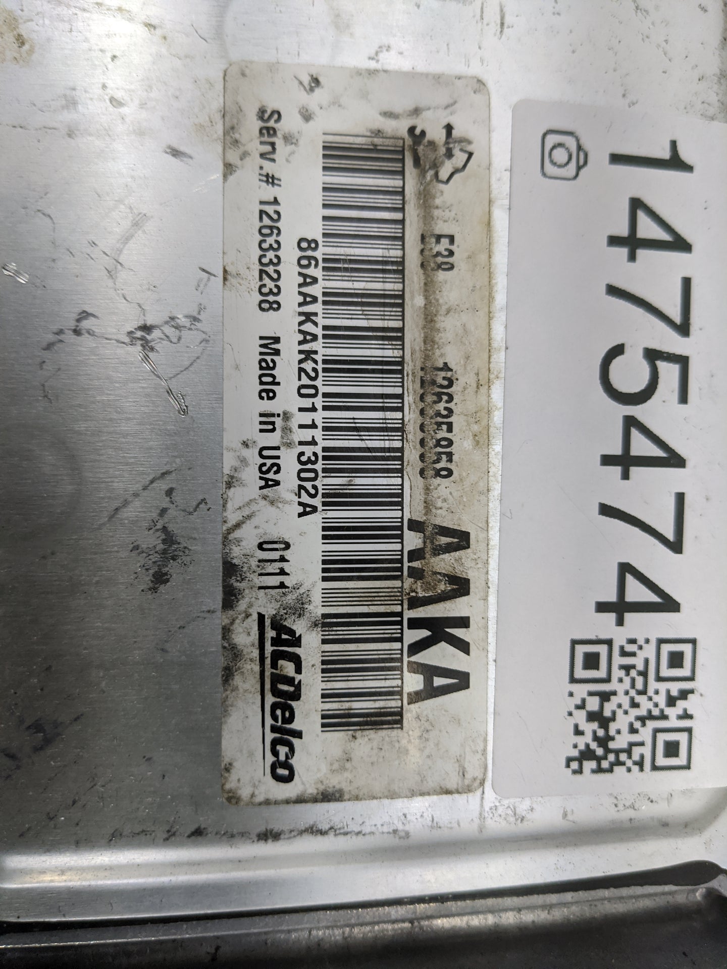 2010-2015 Chevrolet Express 2500 PCM Engine Control Computer ECU ECM PCU OEM P/N:12633238 12635958 Fits OEM Used Auto Parts 