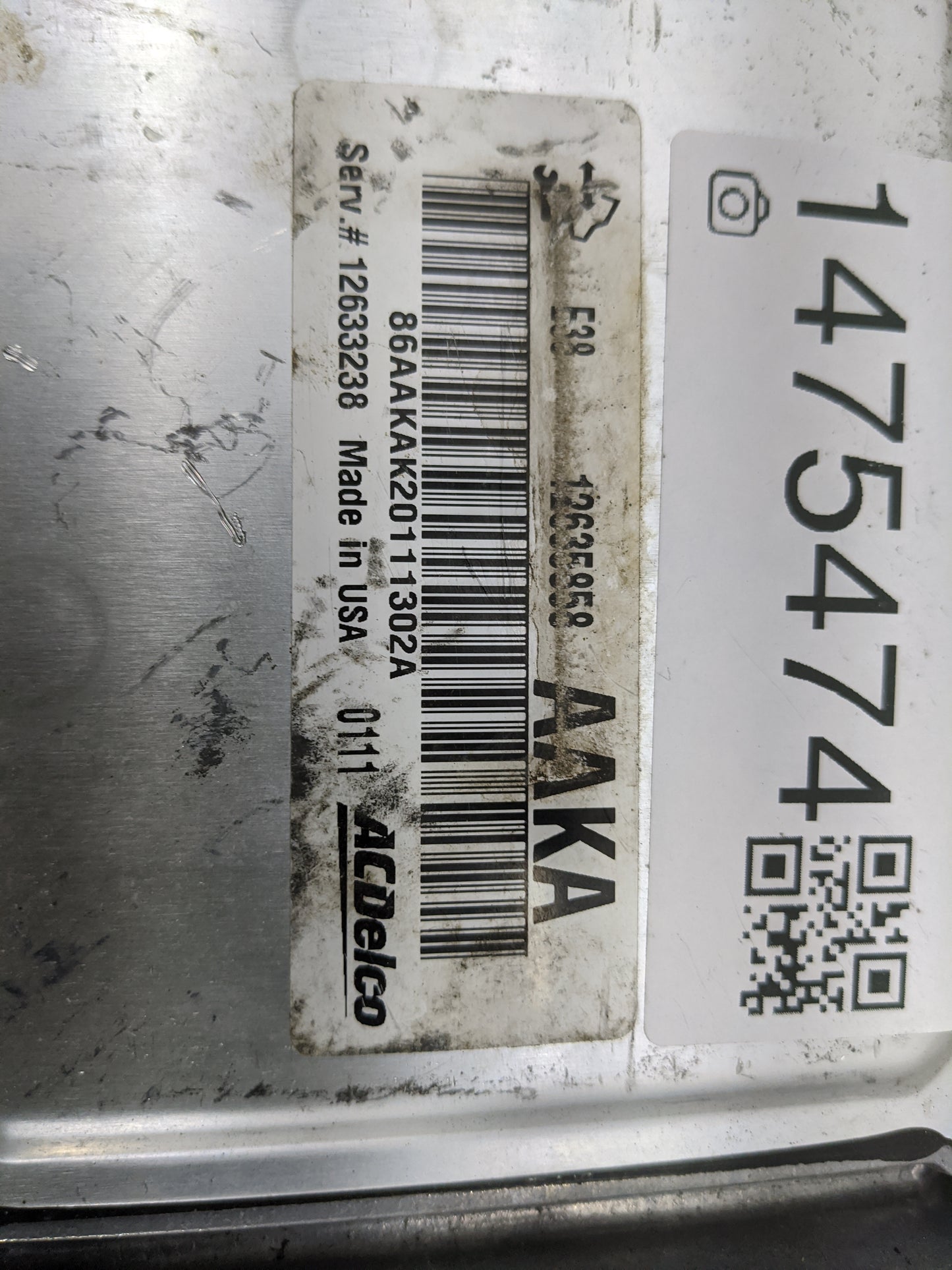 2010-2015 Chevrolet Express 2500 PCM Engine Control Computer ECU ECM PCU OEM P/N:12633238 12635958 Fits OEM Used Auto Parts 