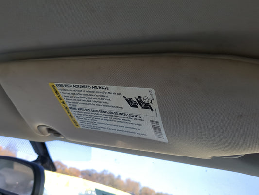 2006-2011 Chevrolet Hhr Sun Visor Shade Replacement Passenger Right Mirror Fits Fits 2006 2007 2008 2009 2010 2011 OEM Used 