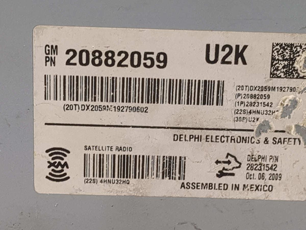 2006-2011 Chevrolet Hhr Radio Speaker Amplifier 1152829 - Oemusedautoparts1.com