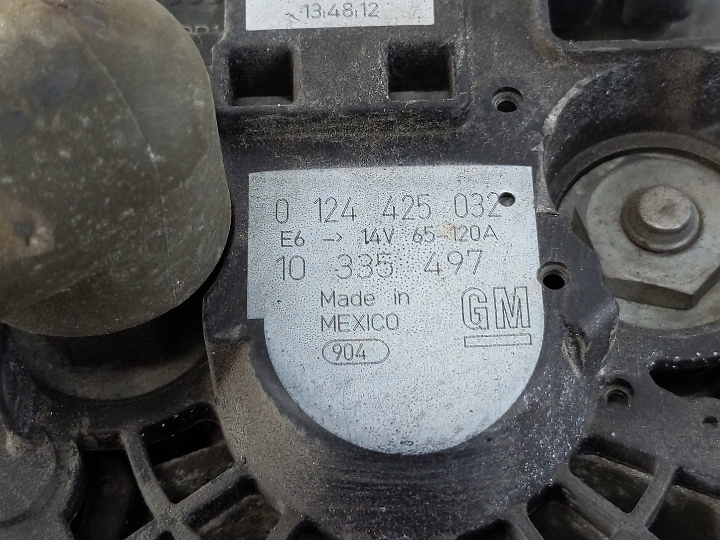 2006-2011 Chevrolet Impala Alternator Replacement Generator Charging Assembly Engine OEM P/N:0 124 425 032 Fits OEM Used Aut