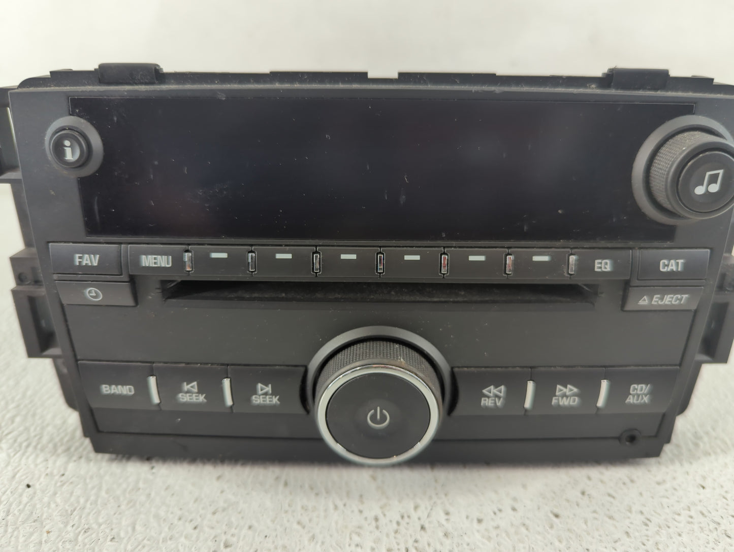 2009-2010 Chevrolet Impala Radio AM FM Cd Player Receiver Replacement P/N:123000-1860B101 Fits Fits 2009 2010 OEM Used Auto 