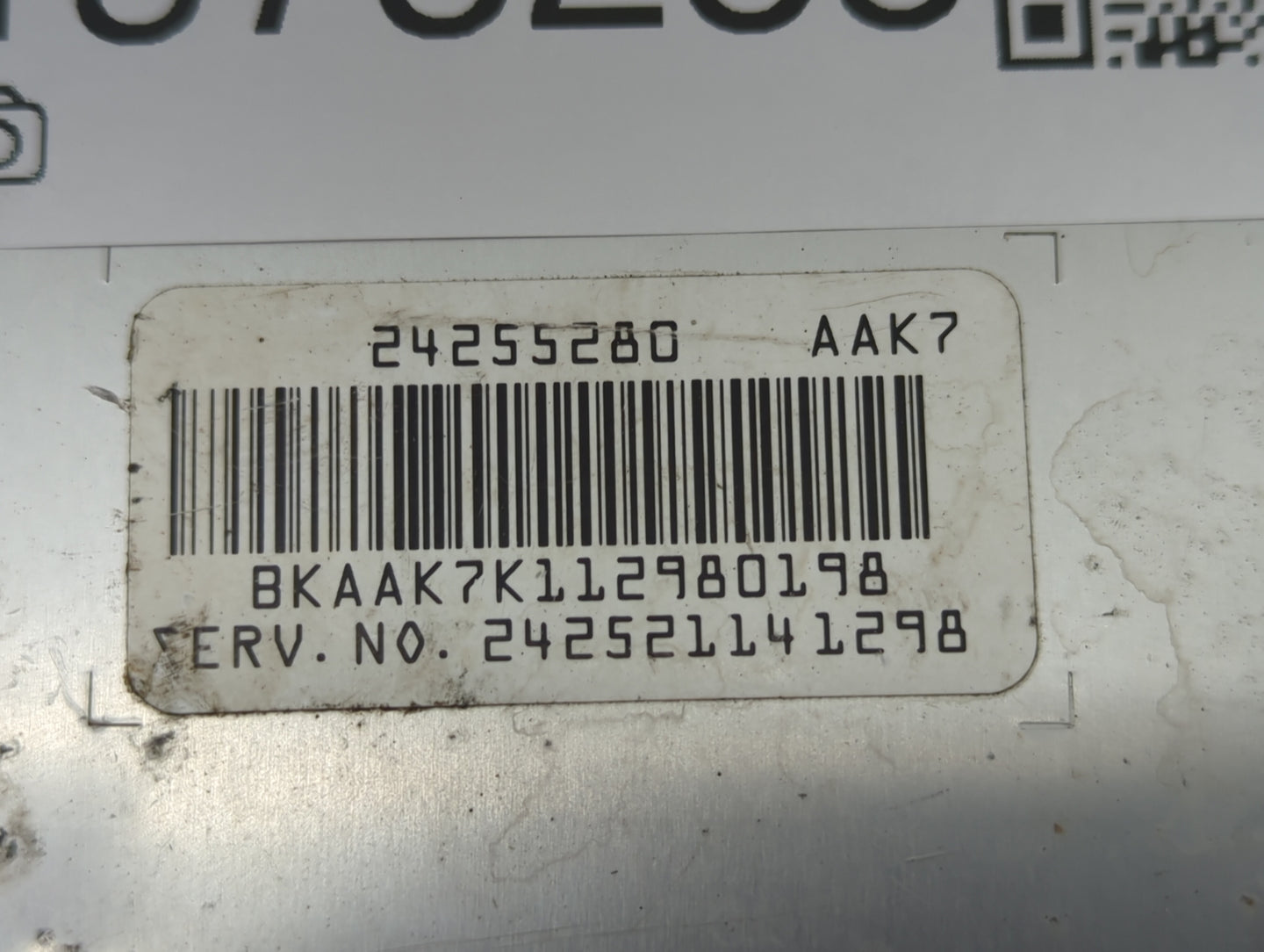 2010-2011 Chevrolet Impala PCM Engine Control Computer ECU ECM PCU OEM P/N:24255280 Fits Fits 2007 2008 2009 2010 2011 2012 